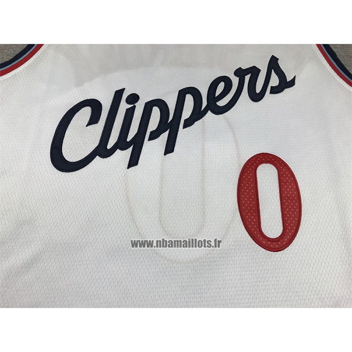 Maillot Los Angeles Clippers Russell Westbrook NO 0 Association 2024-25 Blanc